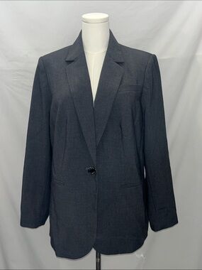 Calvin Klein Charcoal Single-Button Blazer